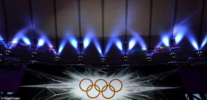 Lung linh biểu tượng Olympic.
